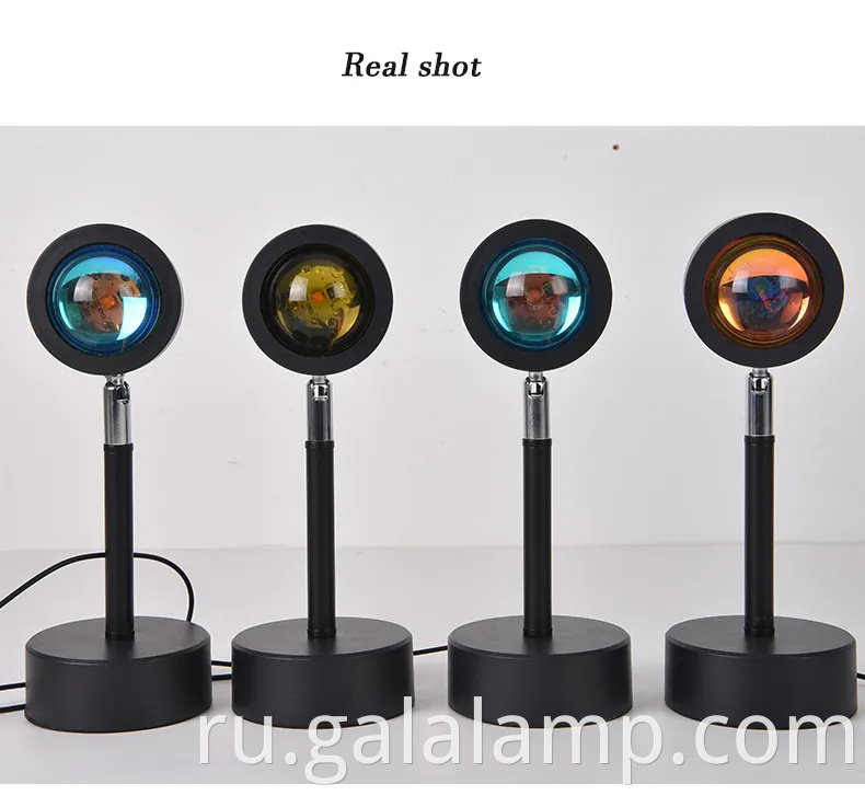 USB Sunset Projector Lamp - светодиодный ночной свет Rainbow для дома